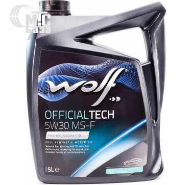 Моторное масло WOLF Officialtech 5W-30 MS-F 5L